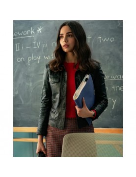  The Life List Alex Black Leather Jacket