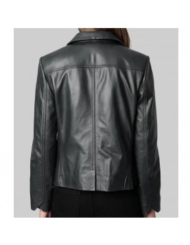  The Life List Alex Black Leather Jacket