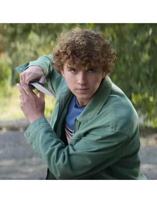 The Olympians S02 Percy Jackson Cotton Green Jacket The Olympians S02 Percy Jackson Cotton Green Jacket