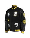 The Simpsons Freeze Max Polished Punk Bart Black Varsity Jacket