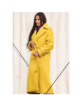 The Substance Demi Moore Yellow Coat