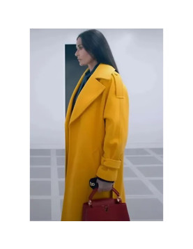 The Substance Demi Moore Yellow Coat