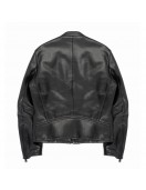 The View Kevin Bacon Full-Zip Leather Black Jacket