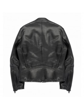 The View Kevin Bacon Full-Zip Leather Black Jacket