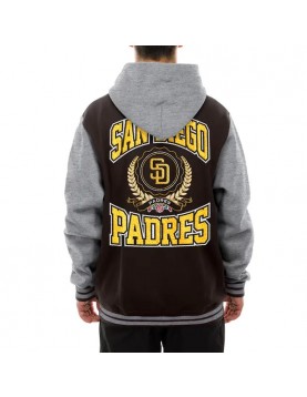 Throwback Prep Brown San Diego Padres Hoodie Jacket