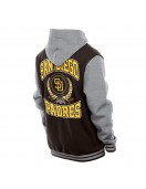 Throwback Prep Brown San Diego Padres Hoodie Jacket