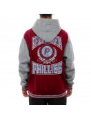 Throwback Prep Burgundy Philadelphia Phillies Hoodie Jacket