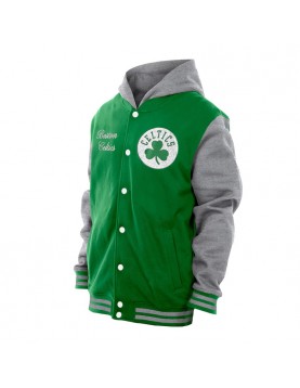 Throwback Prep Kelly Green Boston Celtics Hoodie Jacket