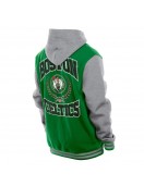 Throwback Prep Kelly Green Boston Celtics Hoodie Jacket