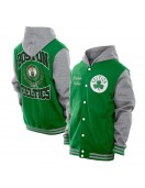 Throwback Prep Kelly Green Boston Celtics Hoodie Jacket