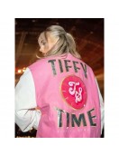 Tiffany Stratton Pink and White Varsity Jacket