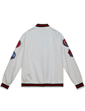 Toronto Raptors City Collection White Varsity Satin Jacket