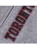 Toronto Raptors Crest Emblem Gray Wool Varsity Full-Zip Jacket