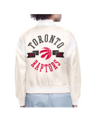 Toronto Raptors Printed Logo Varsity Satin Jacket