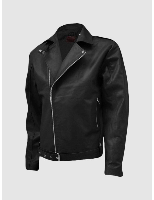 Traditional Men’s Leather Biker Jacket