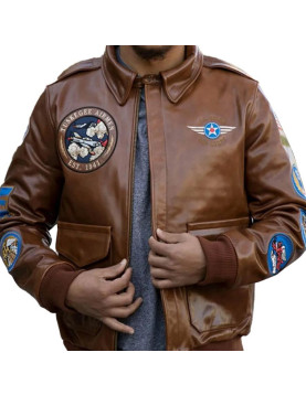 Tuskegee Airmen Fighter A2 Leather Jacket