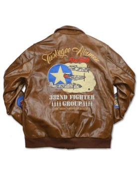 Tuskegee Airmen Fighter A2 Leather Jacket