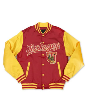 Tuskegee University Crimson and Gold Baseball Jacket
