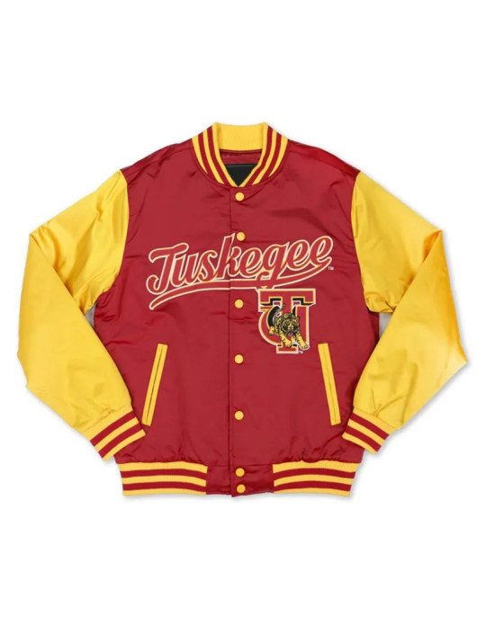 Tuskegee University Crimson and Gold Baseball Jacket