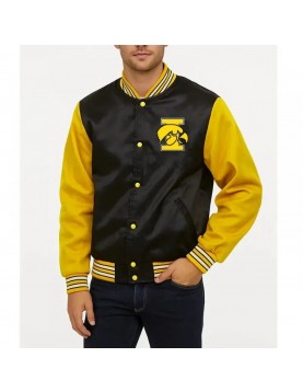 University of Iowa Hawkeyes Varsity Jacket – Vintage Black &amp; Gold