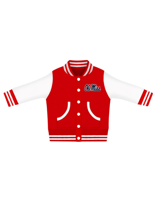 University of Mississippi Ole Miss Rebels Varsity Wool/Leather Jacket