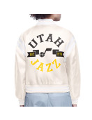 Utah Jazz Printed Logo Varsity Satin Jacket