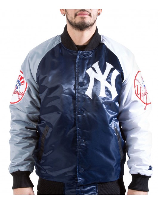 New York Yankees Tri-Color Satin Jacket