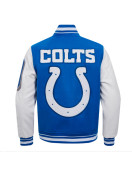 Varsity Indianapolis Colts Mashup Rib Wool/Leather Jacket