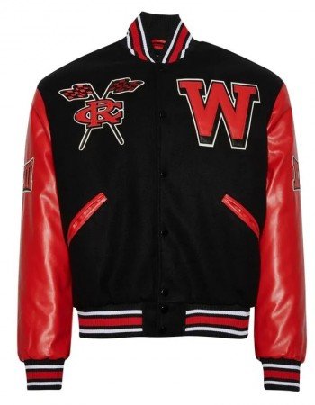 Varsity Winston-Salem State University Black and Red Jacket