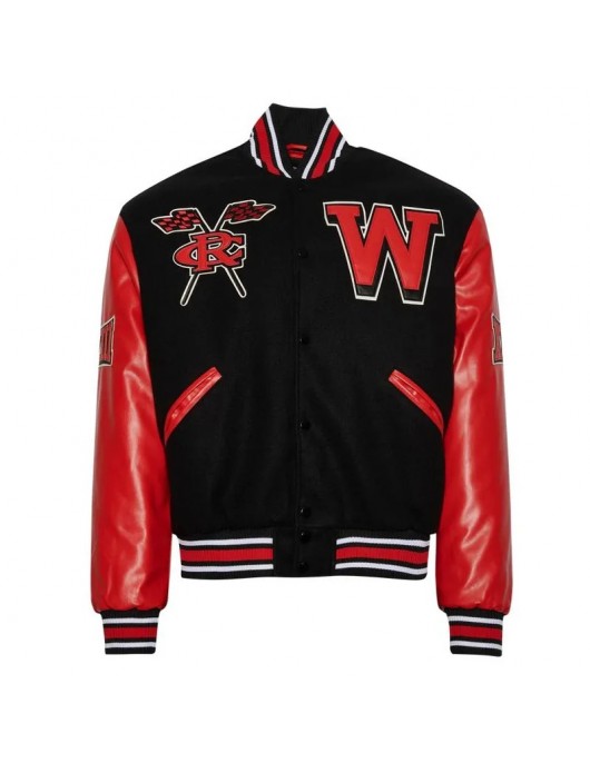 Varsity Winston-Salem State University Black and Red Jacket