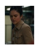 Victoria Moroles Ballard Martina Castro Brown Suede Leather Jacket