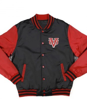 Virginia Union Black and Red Baseball Jacket