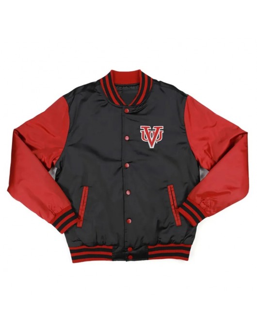 Virginia Union Black and Red Baseball Jacket