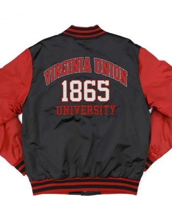Virginia Union Black and Red Baseball Jacket