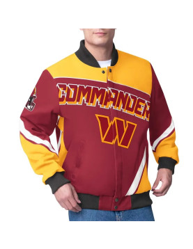 Washington Commanders Maximum Racing Burgundy Jacket