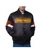 Washington Commanders Triple Option Varsity Satin Jacket