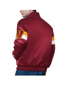 Washington Commanders Triple Option Varsity Satin Jacket