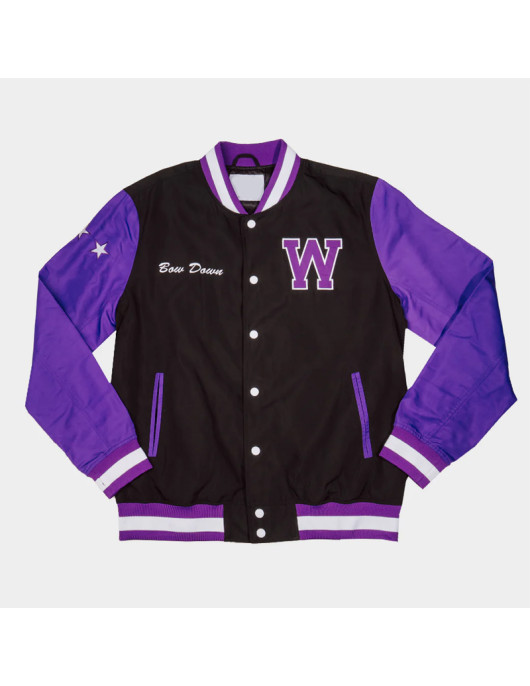 Washington Huskies Bow Down Two-Tone Bomber Jacket
