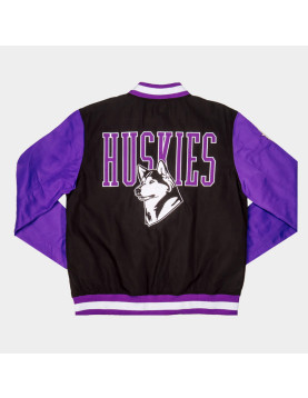 Washington Huskies Bow Down Two-Tone Bomber Jacket