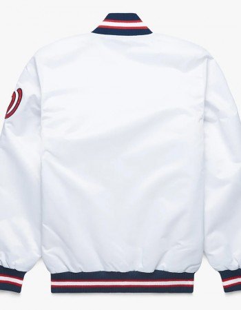 Washington Nationals Classic White Satin Jacket