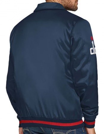Washington Wizards Stitch Applique Navy Satin Jacket