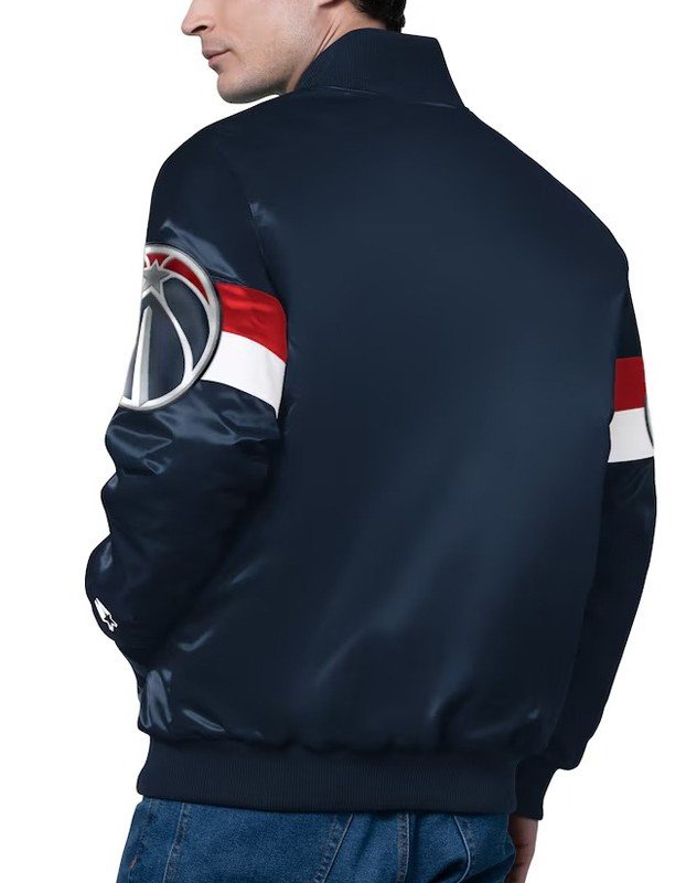 Washington Wizards Triple Option Varsity Satin Jacket