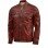 Waxed Leather Burgundy Leather Jacket
