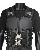 Wesley Snipes Blade Black Leather Buckle Vest
