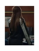 Wild Cards S02 Vanessa Morgan Black and White Leather Jacket Wild Cards S02 Vanessa Morgan Black and White Leather Jacket