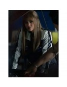 Wild Cards S02 Vanessa Morgan Black and White Leather Jacket Wild Cards S02 Vanessa Morgan Black and White Leather Jacket