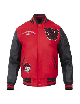 Winston-Salem State Rams HBCU Red and Black Varsity Jacket