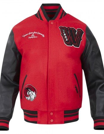Winston-Salem State Rams HBCU Red and Black Varsity Jacket