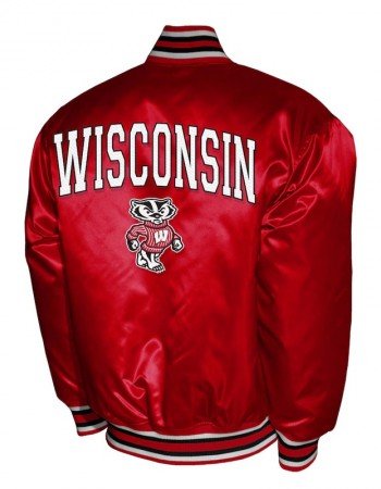 Wisconsin Badgers Club Satin Jacket