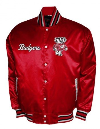 Wisconsin Badgers Club Satin Jacket